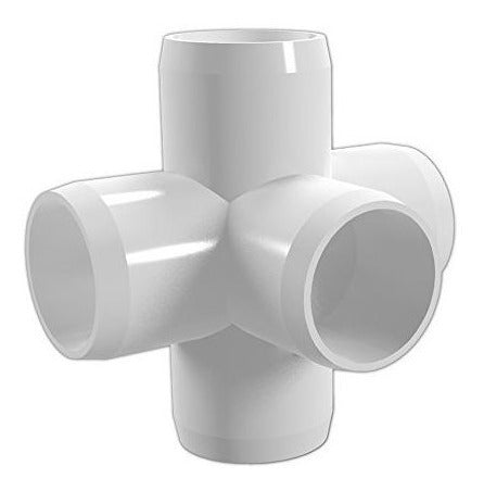 Conexión cruzada de PVC de 5 vías - 1 - Paquete de 4