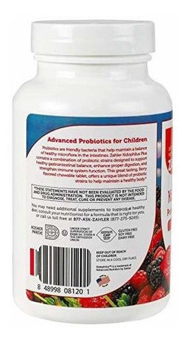 Zahler Kidophilus Plus, Probióticos Para Niños Masticables,