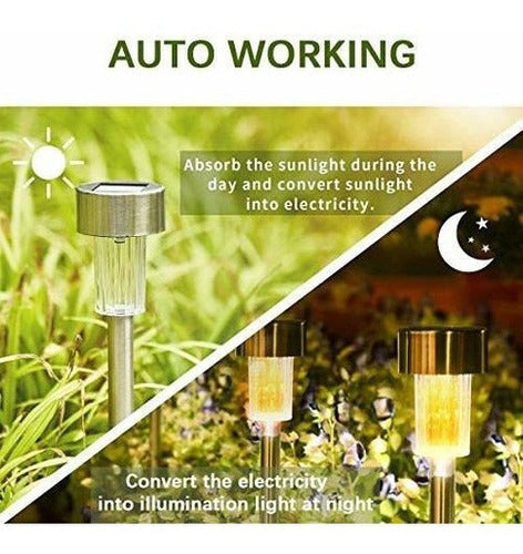 Luces solares para el Jardin - Paquete de 12 unidades