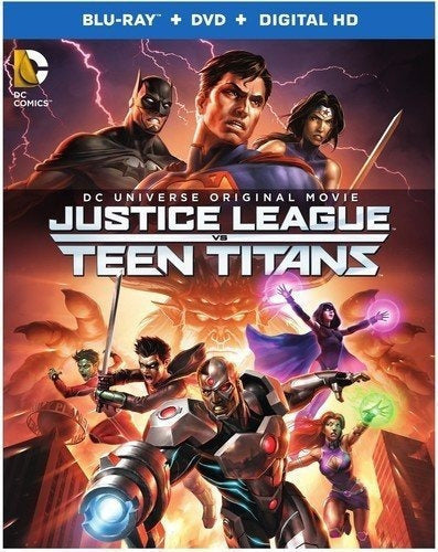 Liga de la Justicia Vs Jóvenes Titanes blue ray