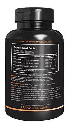 Vitamina K2 600 Mcg Fórmula Avanzada