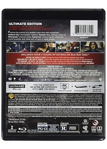 Batman v Superman Dawn of Justice Ultimate Edition Blu ray