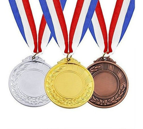 Medallas Del Premio De Bronce, Plata Y Oro