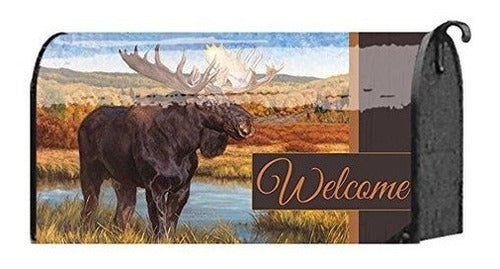 Retrato De Alces De Pie En Las Colinas