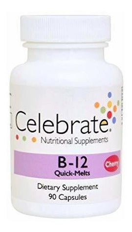 Celebre Vitaminas B12 Sublingual - Cereza - Cuenta 90