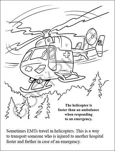 Los Emt Ayudan A Salvar Vidas: Libros Educativos De Coloring