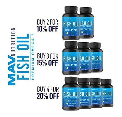 Aceite De Pescado De Primera Calidad Omega 3 - Potencia