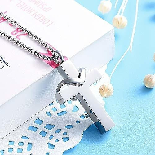 Collar De acero Inoxidable De Doble Cruz