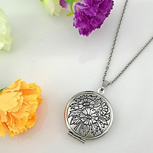 Collar De Medallón De Círculo Pulido