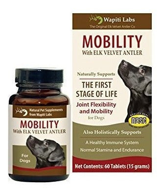 Wapiti Labs 60 Count Mobilty Para Perros Con Tabletas Elk
