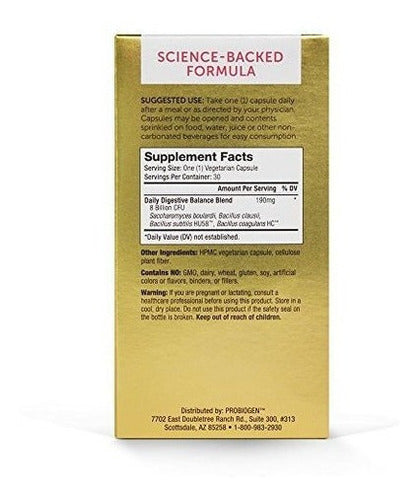 Probiogen Probiótico De Equilibrio Digestivo Diario