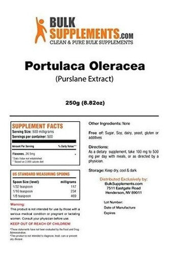 Suplementos a granel portulaca oleracea (verdolaga) En Polvo