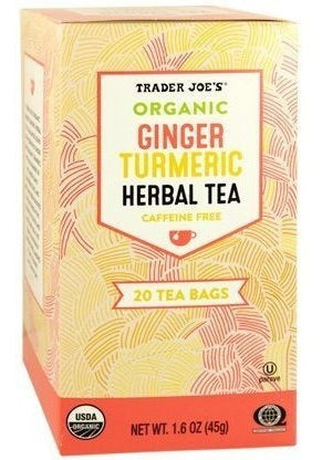Bolsas De Té 20 Cúrcuma Orgánica De Jengibre De Organic