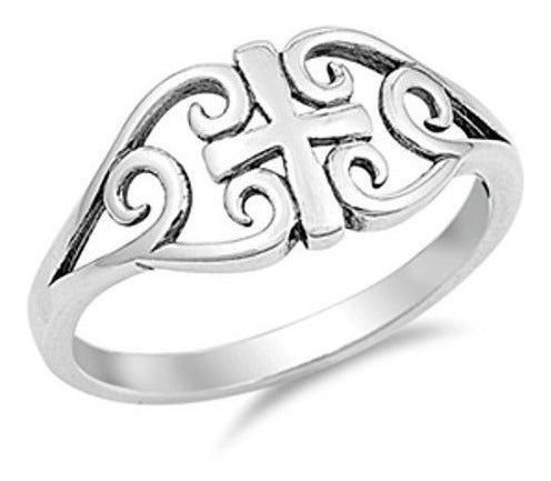Anillo Cruzado de Plata