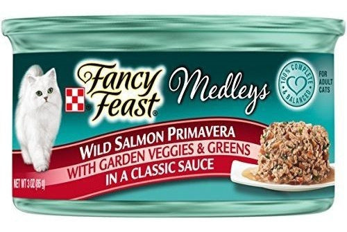 Purina Fancy Feast Comida humeda de Salmon para gatos