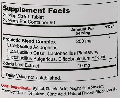 Zahler Kidophilus Plus, Probióticos Para Niños Masticables,