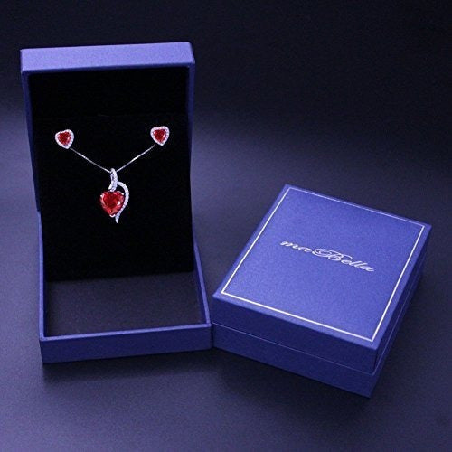 Conjunto de Collar y Pendientes de plata para mujer