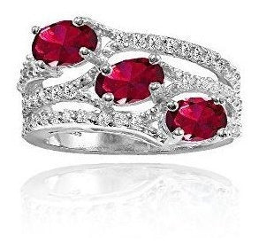 Anillo De Tres Piedras Con Tres Topos De Plata Esterlina