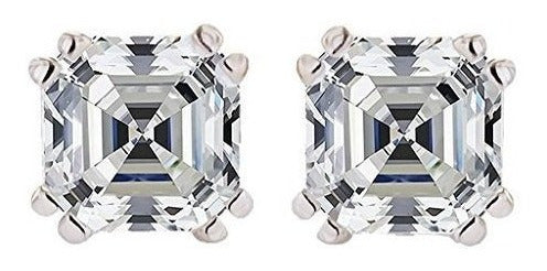 Aretes con adorno cortado con circón Swarovski