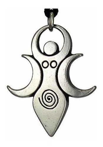 Collar Colgante Artemisa La Diosa De La Luna De Peltre