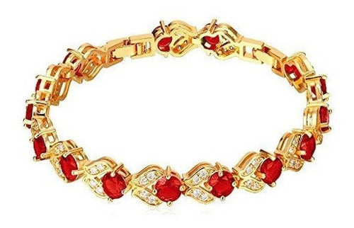 U7 Mujeres Moda Cristal Piedra De Nacimiento Joyas