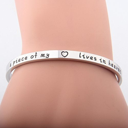 Kuiyai Brazalete De Un Pedazo De Mi Corazón Vive En El Cielo