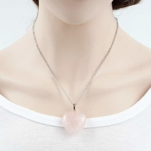 Eres Mi Único Amor Collar De Cuarzo Rosa Natural Cristales