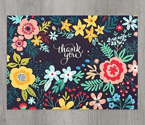 Tarjetas De Agradecimiento De Tinta De Chispa