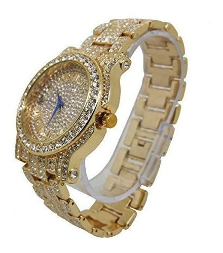 Reloj Rapero Bling-ed Out Hip Hop Luxury Para Hombre W