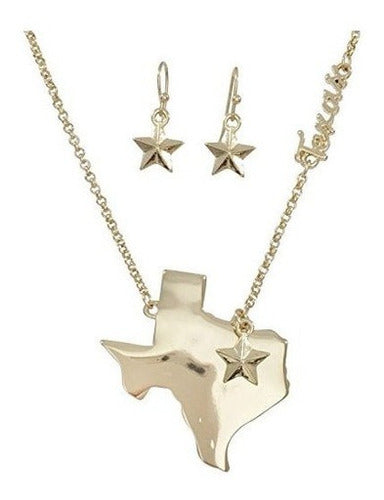 Juego De Collar Y Aretes Con Forma De Estado De Gypsy Jewels