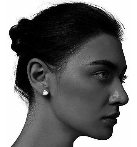 Pendientes De Perlas Cultivadas De Agua Dulce De Plata