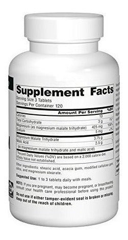 El Suplemento De Malate 1250mg Del Magnesio De Source