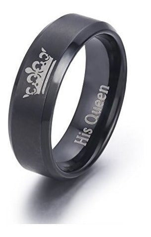 Lavumo Anillos De Rey Y Reina Para Parejas - 2 Piezas