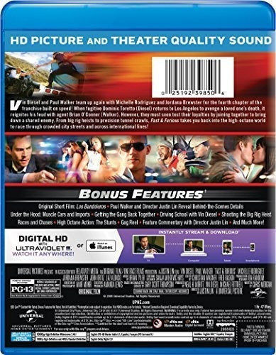 Rápido y Furioso (2009) blu-ray