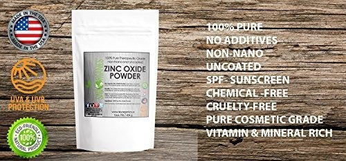 Polvo De Óxido De Zinc De Sky Organics 16oz