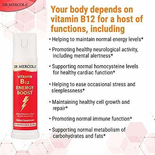 Dr.mercola Vitamin B12 Energy Boost Spray - 32 Porciones