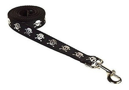 Sassy Dog Wear Correa Para Perro Con Estampado De Calavera