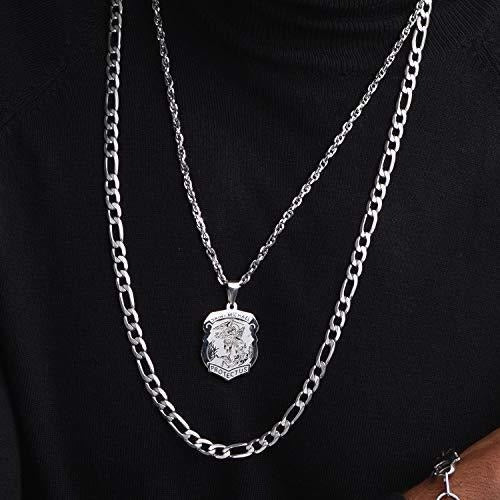 Collar con colgante y cadena de San Miguel Arcángel