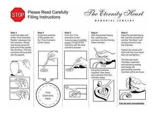 The Eternity Heart Oro 18kt Acabado Cremación Joyas Urna
