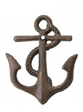 Gancho De Anclaje Náutico De Hierro Fundido Rústico