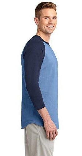 Sport-tek Camiseta raglán con bloques de color para hombre XL Carolina