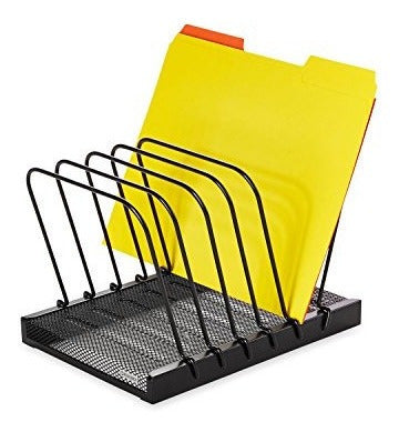 Porta Documentos De Malla 5 Paletas color Negro