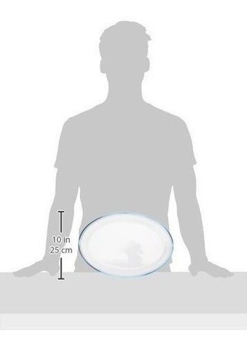 bolw De Vidrio Borosilicato Tostador de 13 75 X 9 5