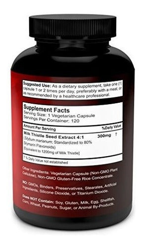 Suplemento De Cápsulas De Cardo De Leche Pura - Un Potente