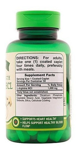 Suplemento De L-arginina De Nature's Truth, 50 Unidades