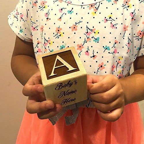 1er Regalo De Cumpleaños - Bloque Personalizado Para El Bebé