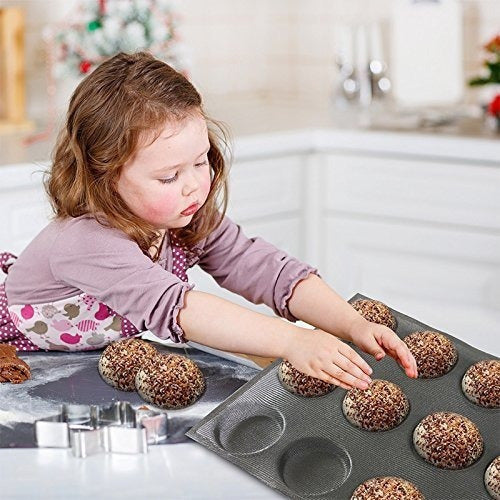 Moldes de silicona para hamburguesas Negro