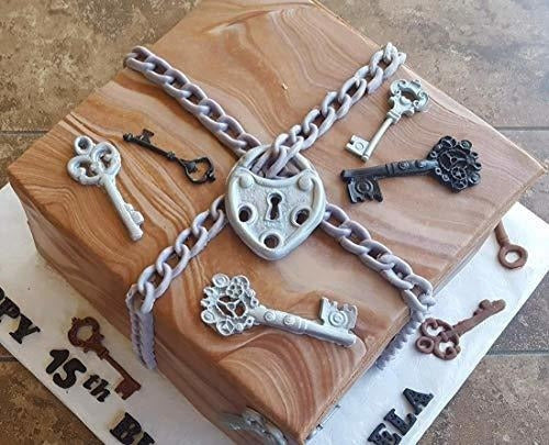 Palksky Diamond Silicona Fondant Cadena Molde Bolsa Monedero