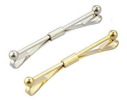 Samway 2ps Collar Pin Bar, Oro Y Plata