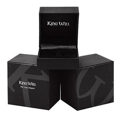 8mm Anillo De Carburo Negro 18k